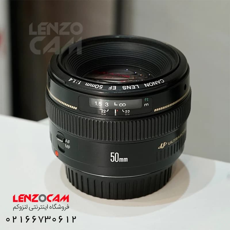 لنز کانن استوک مدل Canon 50mm F1.4 Lens — تصویر ۳