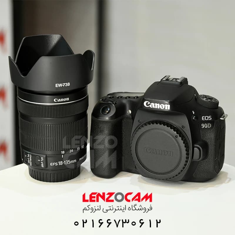 دوربین کانن بدنه استوک مدل Canon 90D با لنز 135-18