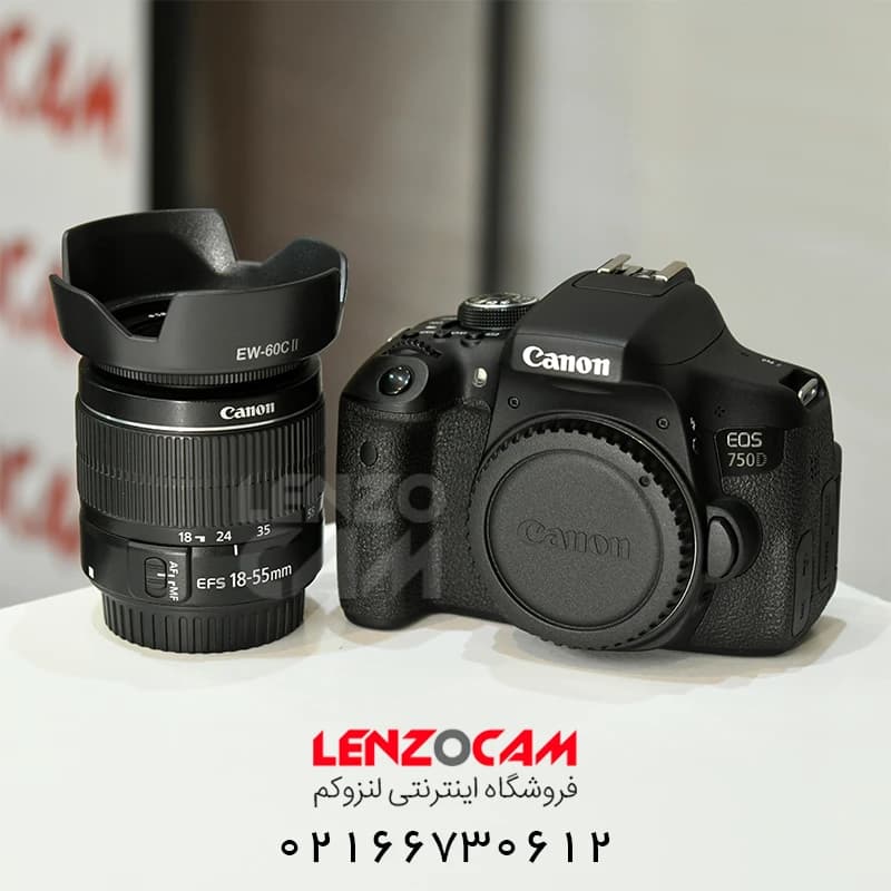 دوربین کانن دست دوم مدل Canon 750D با لنز 55-18 — تصویر ۵