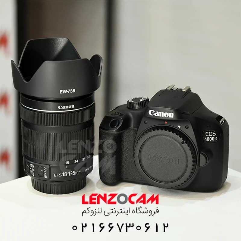 دوربین کانن دست دوم مدل Canon 4000D با لنز 135-18