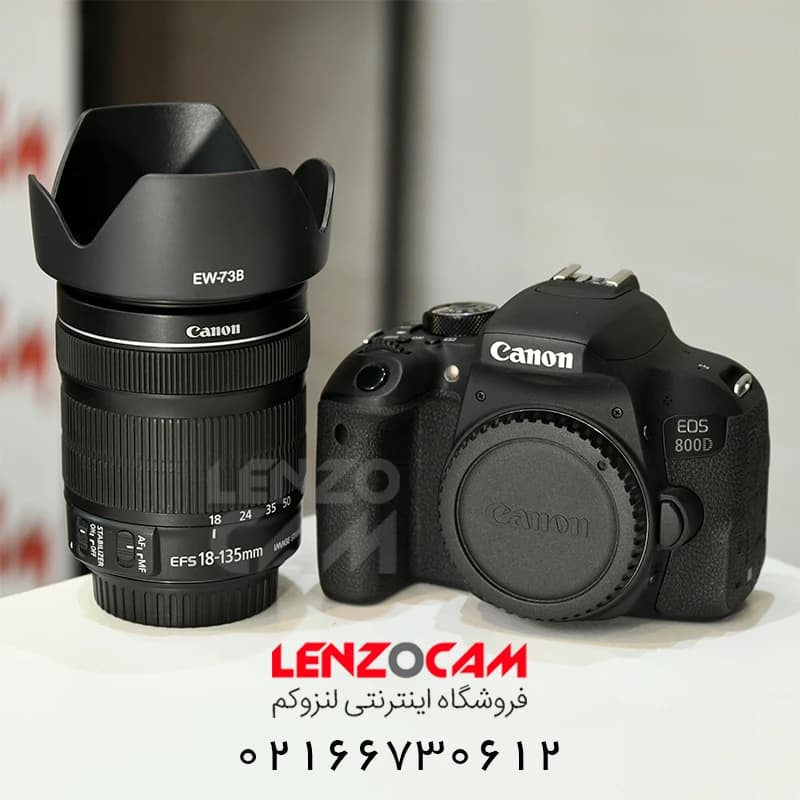 دوربین كانن دست دوم مدل Canon 800D با لنز 135-18