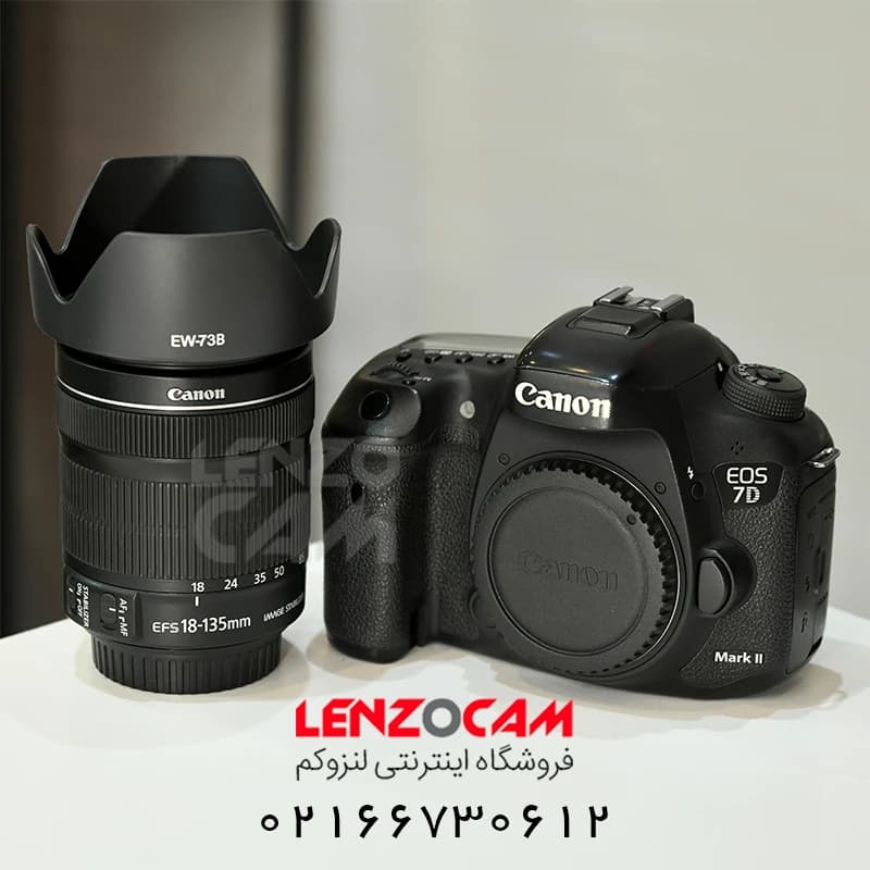 دوربین کانن دست دوم مدل Canon 7D II با لنز 18-55 — تصویر ۲