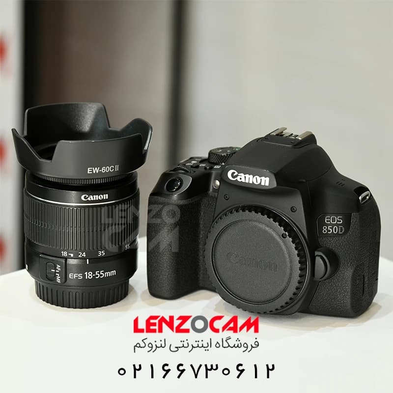دوربین کانن استوک Canon 850D به همراه لنز 55-18