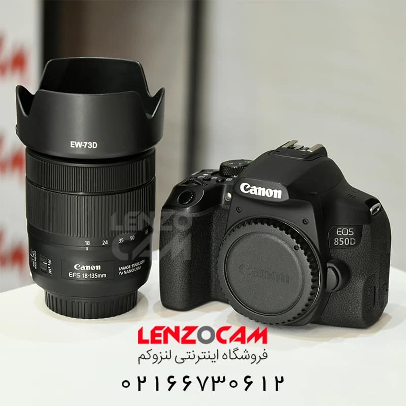 دوربین کانن دست دوم Canon 850D به همراه لنز 135-18 USM — تصویر ۳