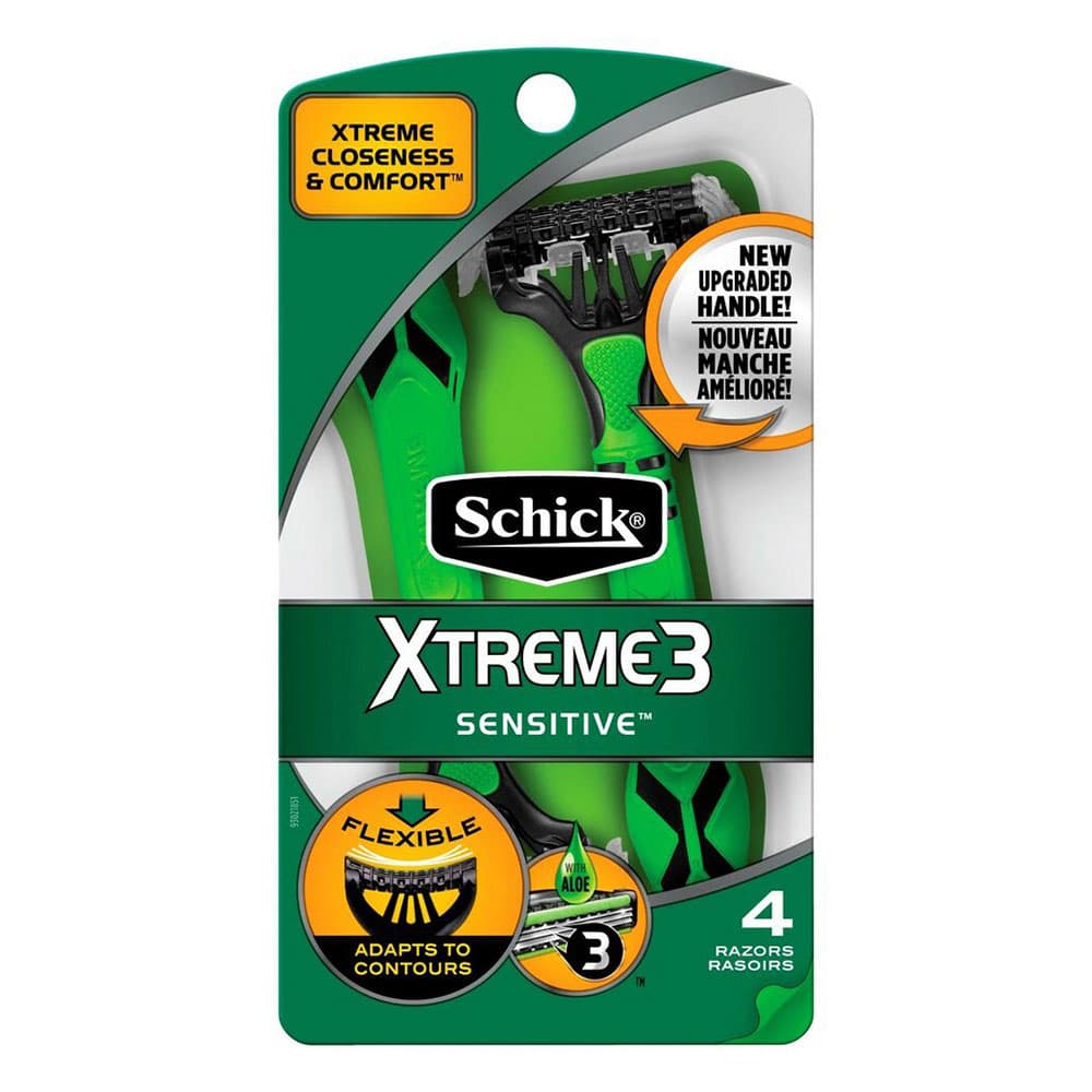 خودتراش مردانه شیک مدل Xtreme 3 Sensitive بسته ۴ عددی — تصویر ۳