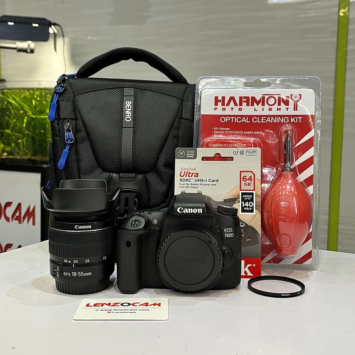 پکیج ویژه دوربین دست دوم کانن مدل Canon EOS 760D 18-55mm