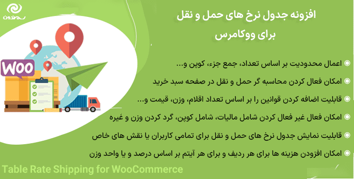 افزونه جدول نرخ های حمل و نقل برای ووکامرس | Table Rate Shipping for WooCommerce — تصویر ۷