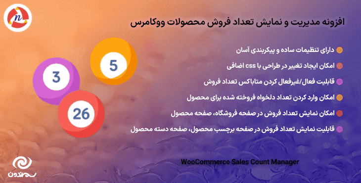 افزونه مدیریت و نمایش تعداد فروش محصولات ووکامرس | WooCommerce Sales Count Manager