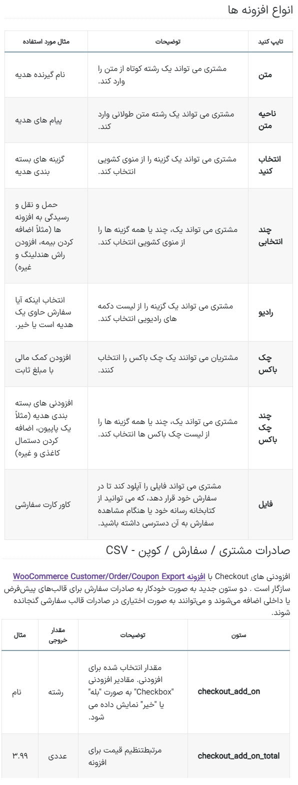 افزونه افزودنی های صفحه پرداخت ووکامرس | WooCommerce Checkout Add-Ons — تصویر ۱۰