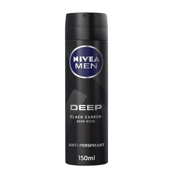 اسپری ضد تعریق مردانه نیوا مدل Nivea deep Black carbon Dark Wood