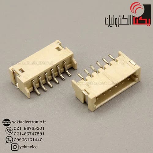 کانکتور Zh نر 6 پین SMD ( 1.5میلی متری )