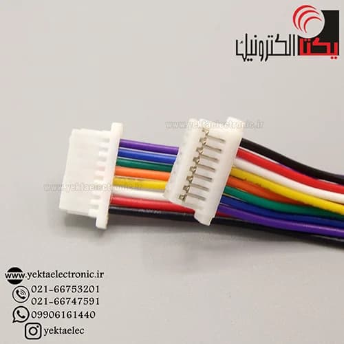 کانکتور SH مادگی 8 پین 1 میلی متری سیم دار