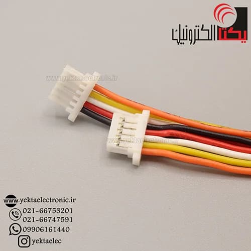 کانکتور SH مادگی 5 پین 1 میلی متری سیم دار — تصویر ۲