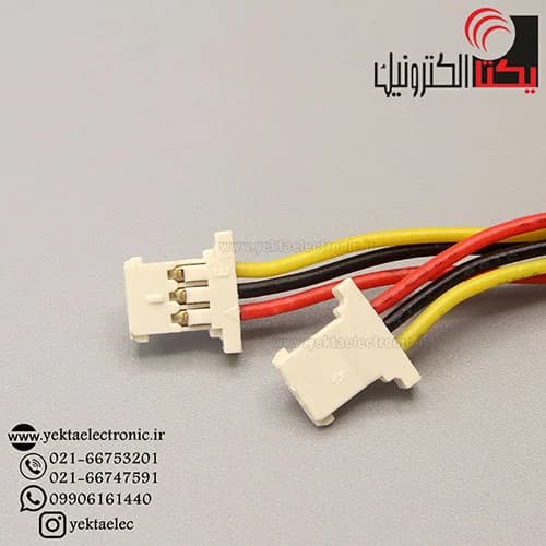 کانکتور FH مادگی 3 پین سیم دار لبه دار (1.25میلی متری) — تصویر ۲