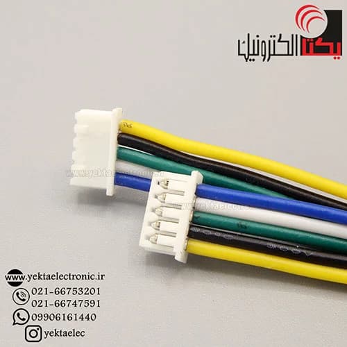 کانکتور FH مادگی 5 پین سیم دار (1.25میلی متری)