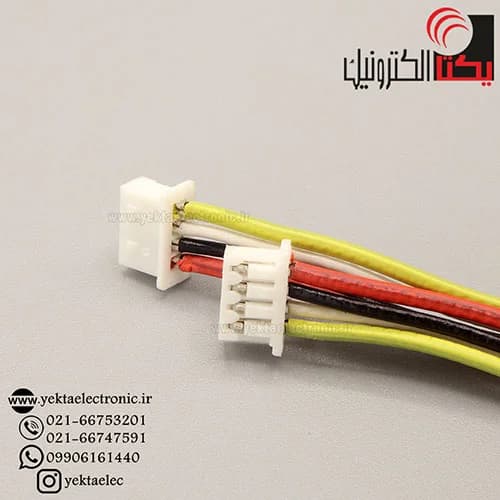 کانکتور FH مادگی 4 پین سیم دار (1.25میلی متری)