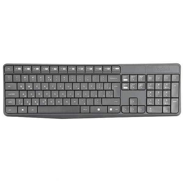 کیبورد و ماوس بی سیم لاجیتک MK235 با حروف فارسی — تصویر ۹