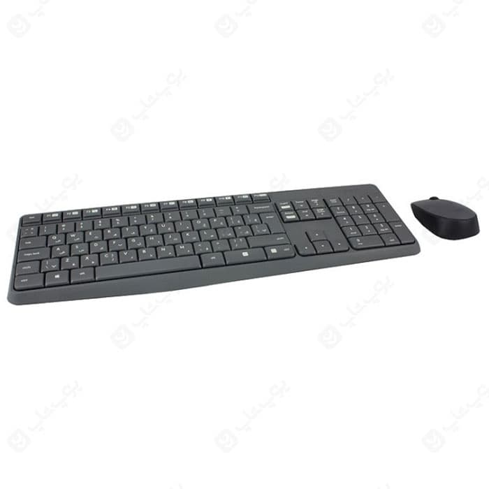 کیبورد و ماوس بی سیم لاجیتک MK235 با حروف فارسی — تصویر ۷