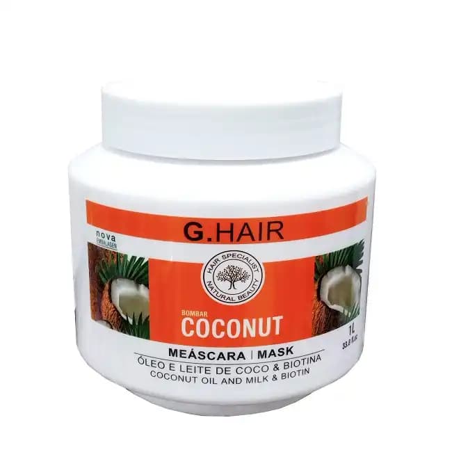 ماسک مو روغن نارگیل G hair coconut حجم 1000 میلی لیتر