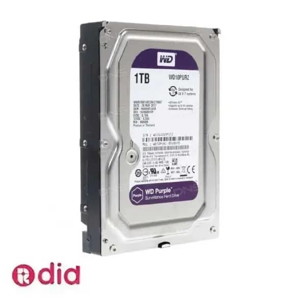 هارد 1 ترابایت بنفش WD Purple با گارانتی یک ساله اصلی — تصویر ۳
