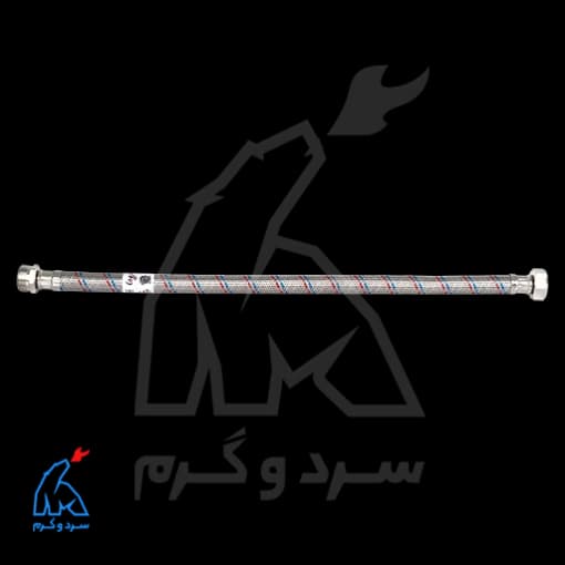 شیلنگ 3/4 یک سر مهره 60 سانت استیل – پویاب استیل — تصویر ۴