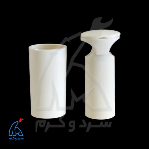 بست حوله خشک کن دکمه‌ای سفید — تصویر ۲