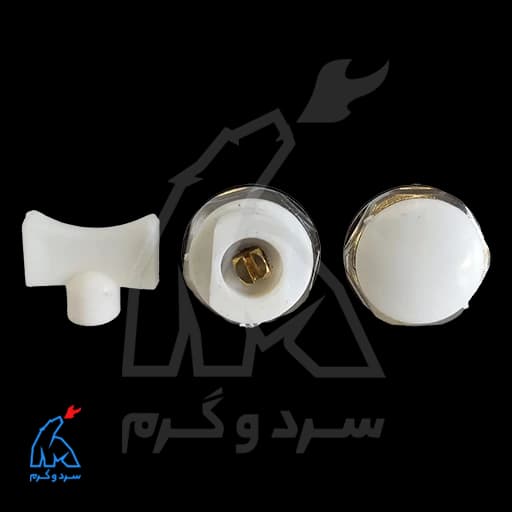 کیت سه تکه شیر هواگیری، درپوش، آچار رادیاتور — تصویر ۳