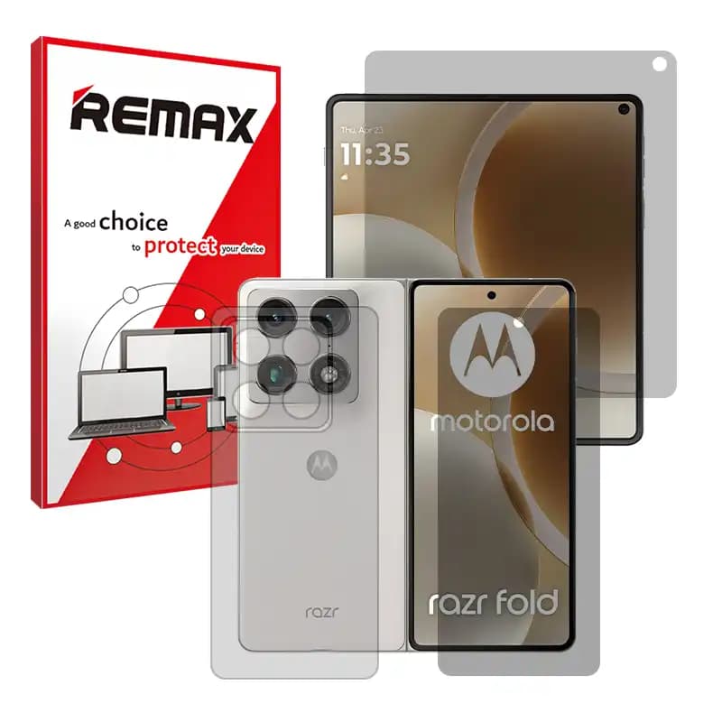 گلس حریم شخصی (پرایوسی) موتورولا Razr Fold مدل هیدروژلی برند ریمکس