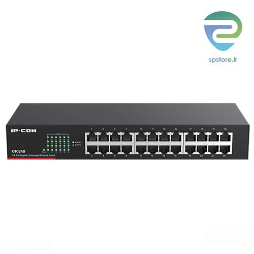 سوئیچ 24 پورت غیرمدیریتی آی پی کام مدل IP-COM Switch G1024D