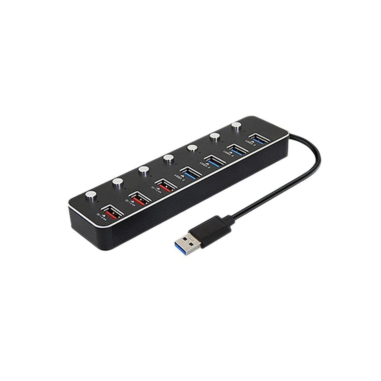 هاب 4 پورت USB 3.0 و 3 پورت شارژ کی نت مدل K-HUAMH107 — تصویر ۳