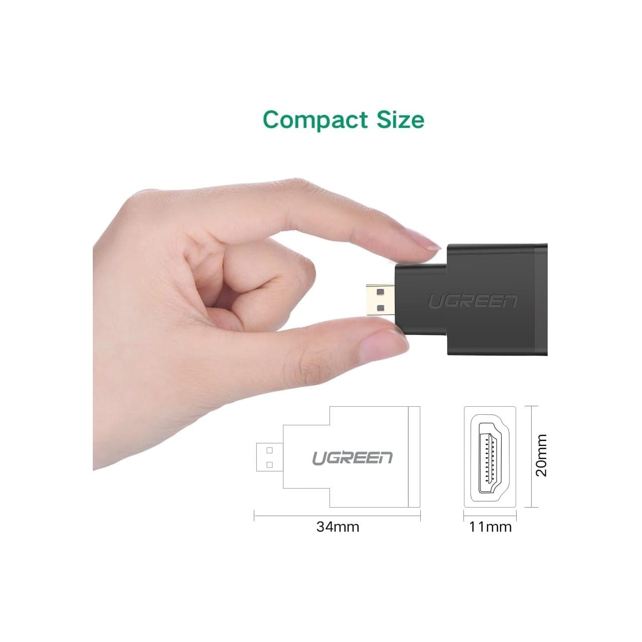 تبدیل Micro HDMI به HDMI یوگرین مدل 20106 — تصویر ۸