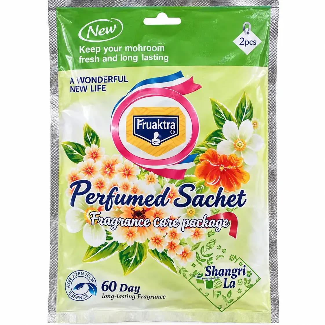 ساشه خوشبوکننده کمد، کشو و ماشین رایحه گلی و شکوفه ای بسته 2 عددی KuaKua Shangri-La Perfumed Sachets — تصویر ۲
