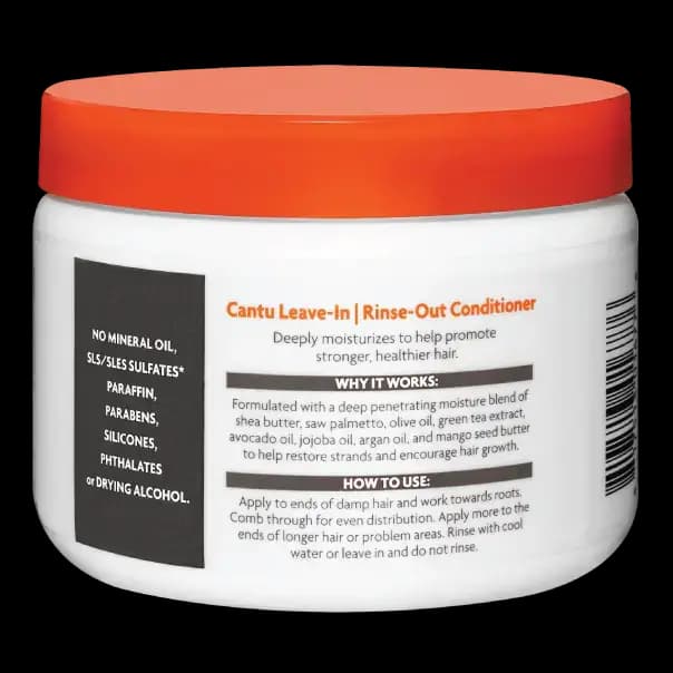 نرم کننده مو و ریش مردانه بعد از حمام کانتو حاوی کافئین ۳۷۰ گرم Cantu Mens Leave-in | Rinse Out Conditioner — تصویر ۴