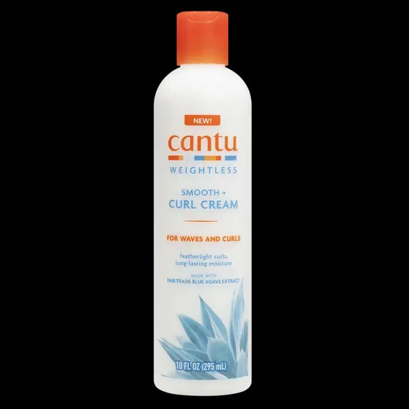 کرم موی فر سبک کانتو حالت دهنده و آبرسان ۲۹۵ میل Cantu Weightless Smooth + Curl Cream