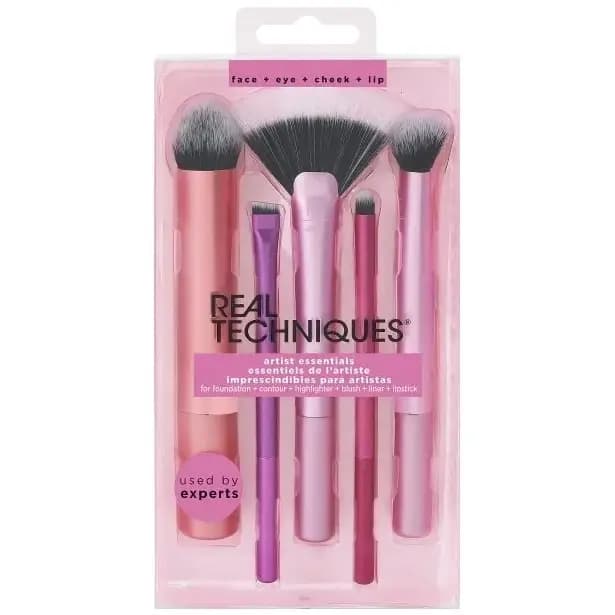 ست براش آرایشی صورت، چشم و لب ریل تکنیک پک 5 عددی Real Techniques Artist Essentials