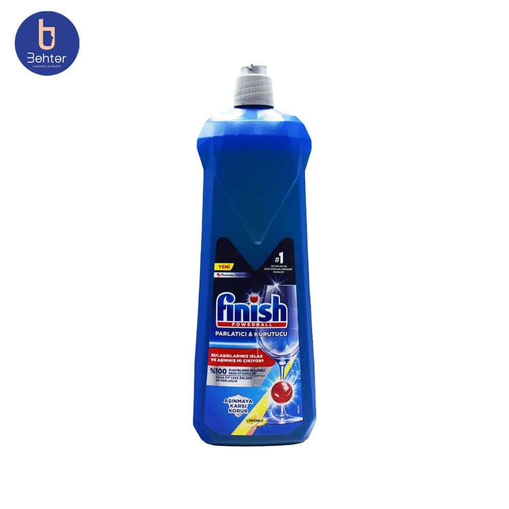 جلادهنده ماشین ظرفشویی فینیش لیمویی 800میل Finish Parlatici & Kurutucu Limonlu — تصویر ۳
