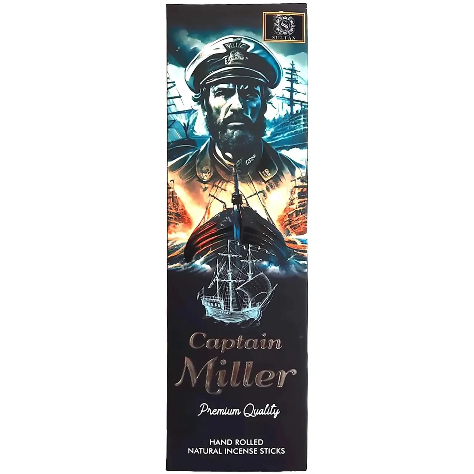 عود دستساز کاپتان میلر برند سلطان Captain Miller Hand Rolled Natural Incense Stick — تصویر ۲