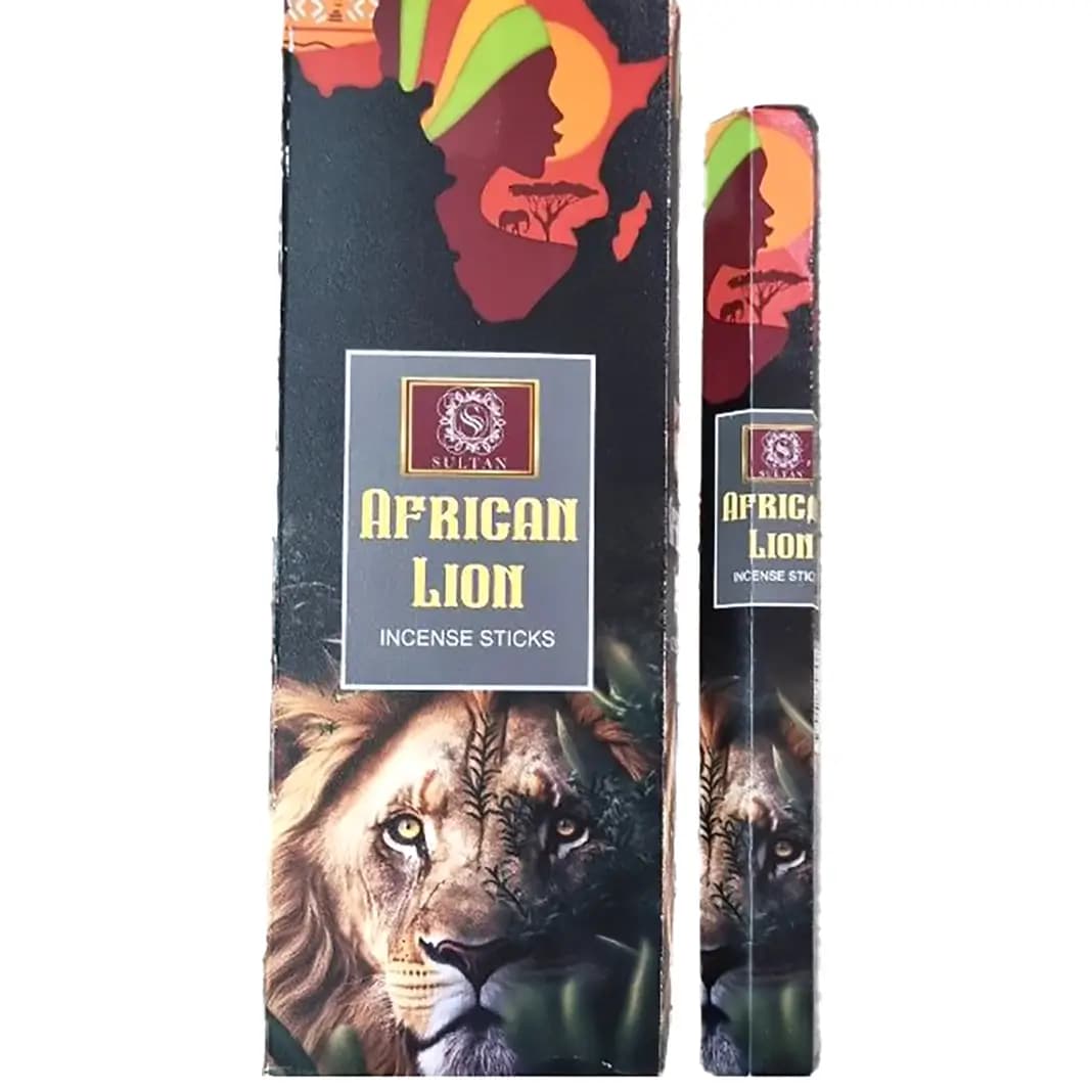عود افریکن لاین (شیر آفریقایی) هندی اصل برند سلطان African Lion Incense — تصویر ۴