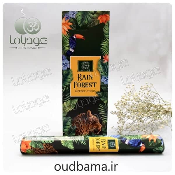 عود رین فارست (جنگل بارانی) هندی اصل برند سلطان Rain Forest Incense Stick — تصویر ۵