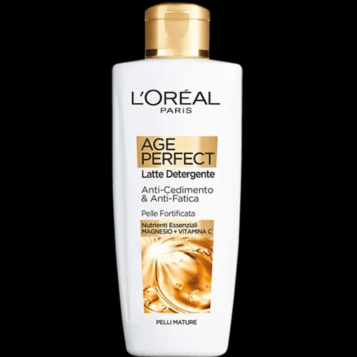 شیر پاک کن صورت (میسلار) لورال مخصوص میانسالان مدل ایج پرفکت-200 میل L’oreal Age Perfect latte Detergente