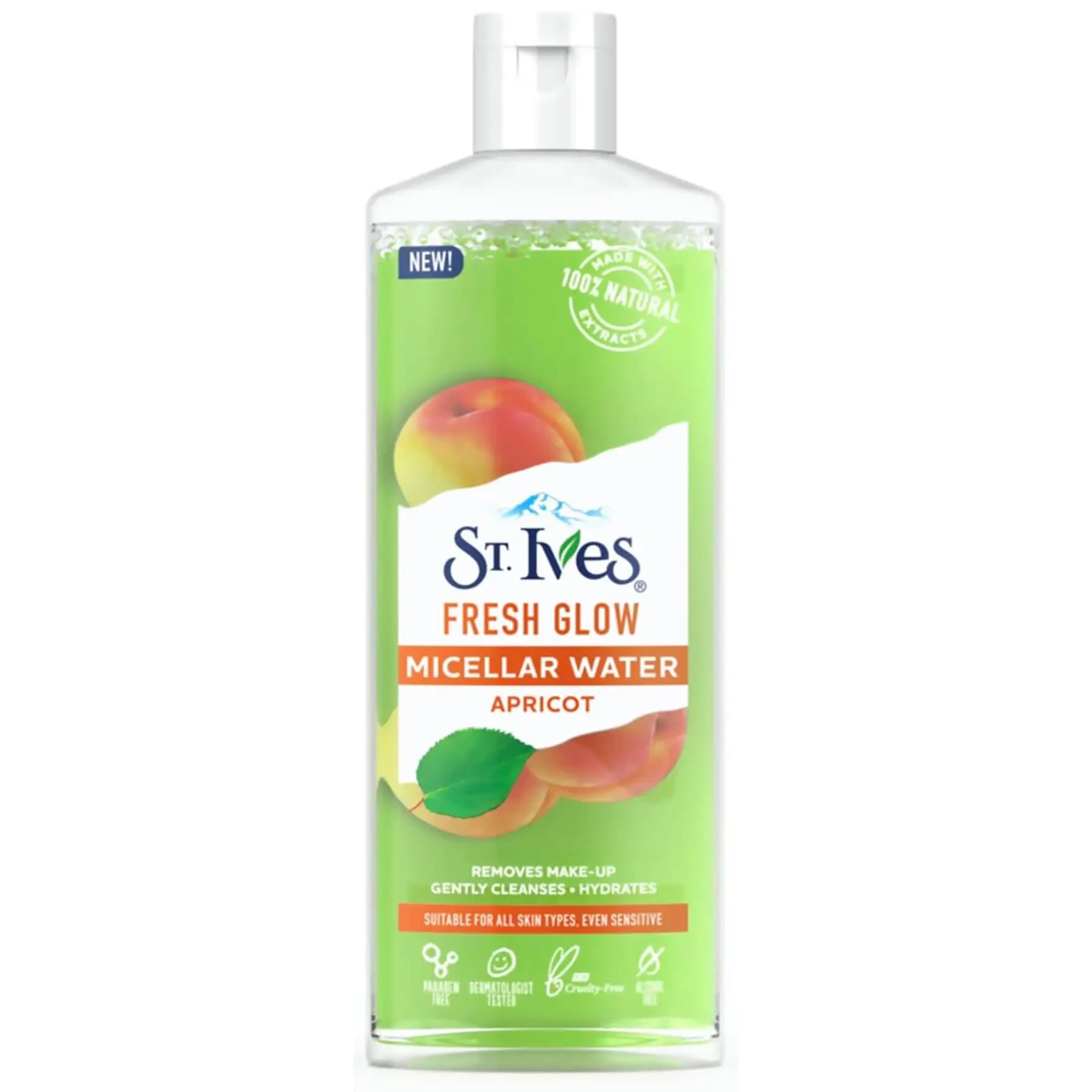 پاک کننده صورت (میسلار) سنت ایوز مدل فرش گلو حاوی عصاره زردآلو 400 میل St Ives Fresh Glow Apricot Micellar Water — تصویر ۵