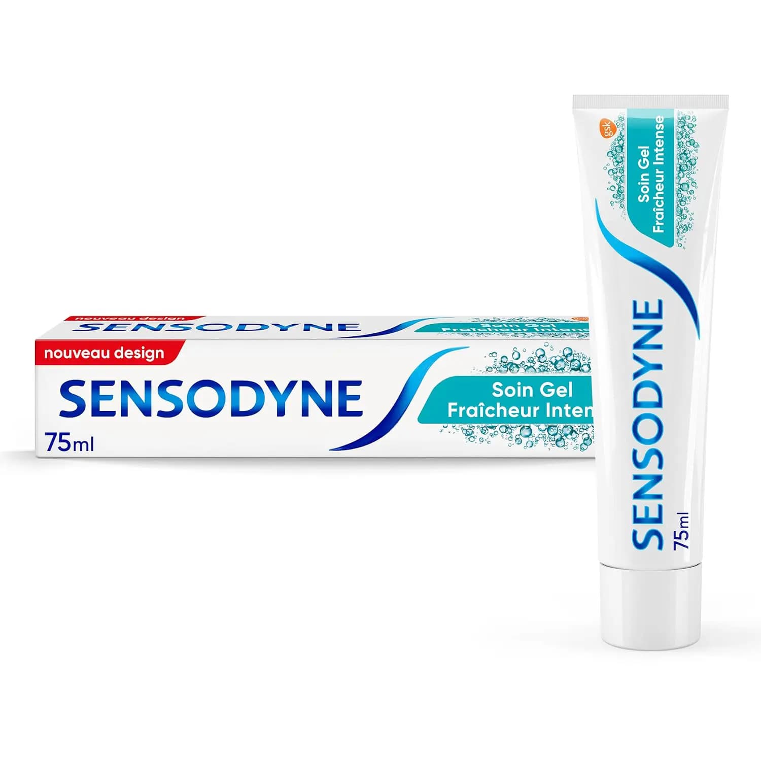 خمیردندان ژله ای سنسوداین مخصوص دندان و لثه های حساس 75 میل Sensodyne Soin Gel Fraicheur Intense — تصویر ۵