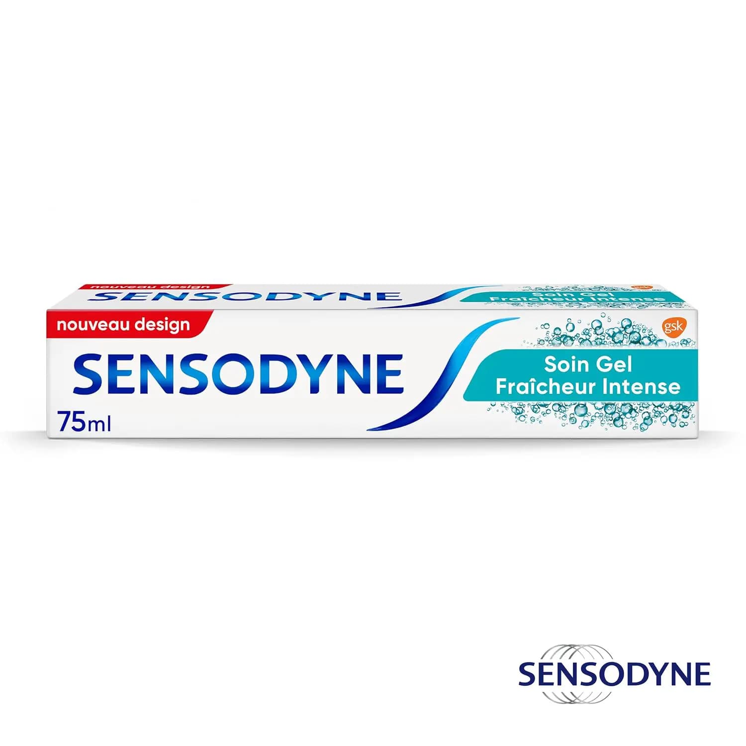 خمیردندان ژله ای سنسوداین مخصوص دندان و لثه های حساس 75 میل Sensodyne Soin Gel Fraicheur Intense — تصویر ۴