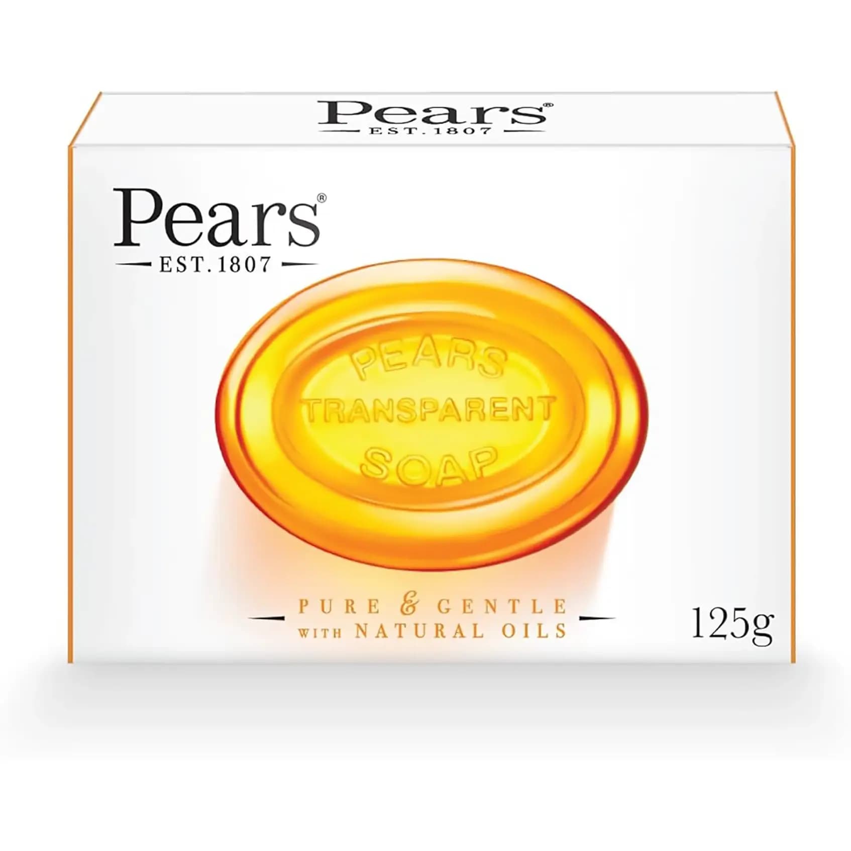 صابون پیرز گلیسیرینه شفاف حاوی روغن های مغذی طبیعی 125 گرمی Pears with Natural Oils