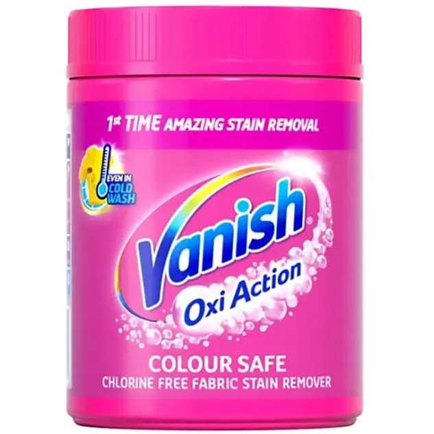 پودر لکه بر پارچه رنگی اکسی اکشن ونیش 470 گرمی Vanish Oxi Colour Safe Stain Remover