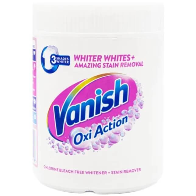 پودر لکه بر منسوجات سفید اکسی اکشن ونیش 470 گرمی Vanish Oxi White Stain Remover