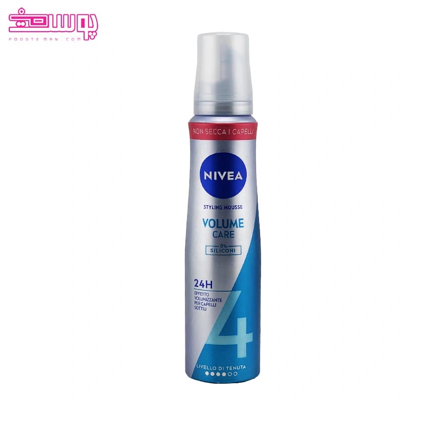 موس موی حجم دهنده نیوآ ولوم شماره 4- 150 میل Nivea Styling Mousse Volume Care — تصویر ۵