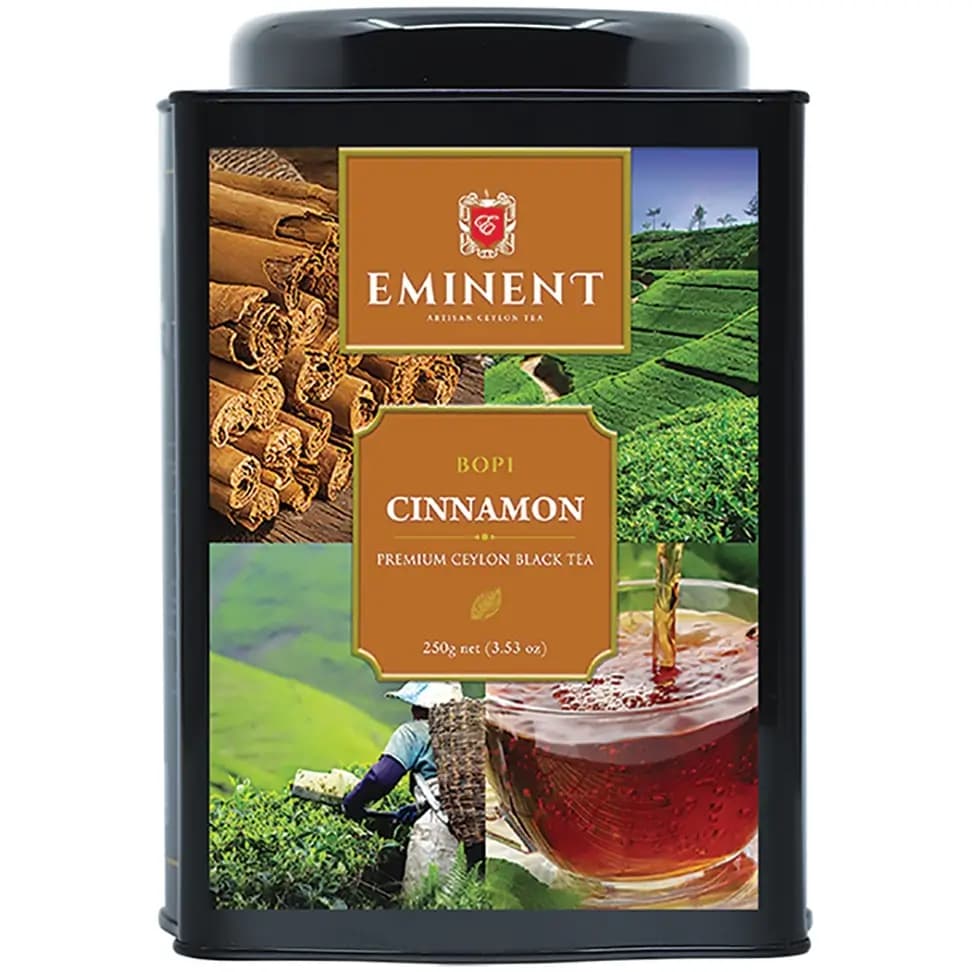 چای امیننت دارچینی قوطی فلزی 250 گرمی Eminent Cinnamon Black Tea