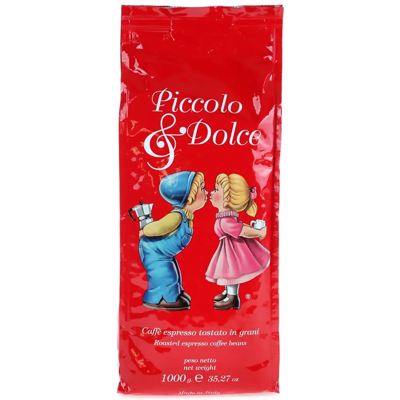 دانه قهوه کامل لوکافه پیکولو دولچه | مناسب اسپرسو و موکاپات 1 کیلویی Lucaffe Piccolo & Dolce Coffee Beans