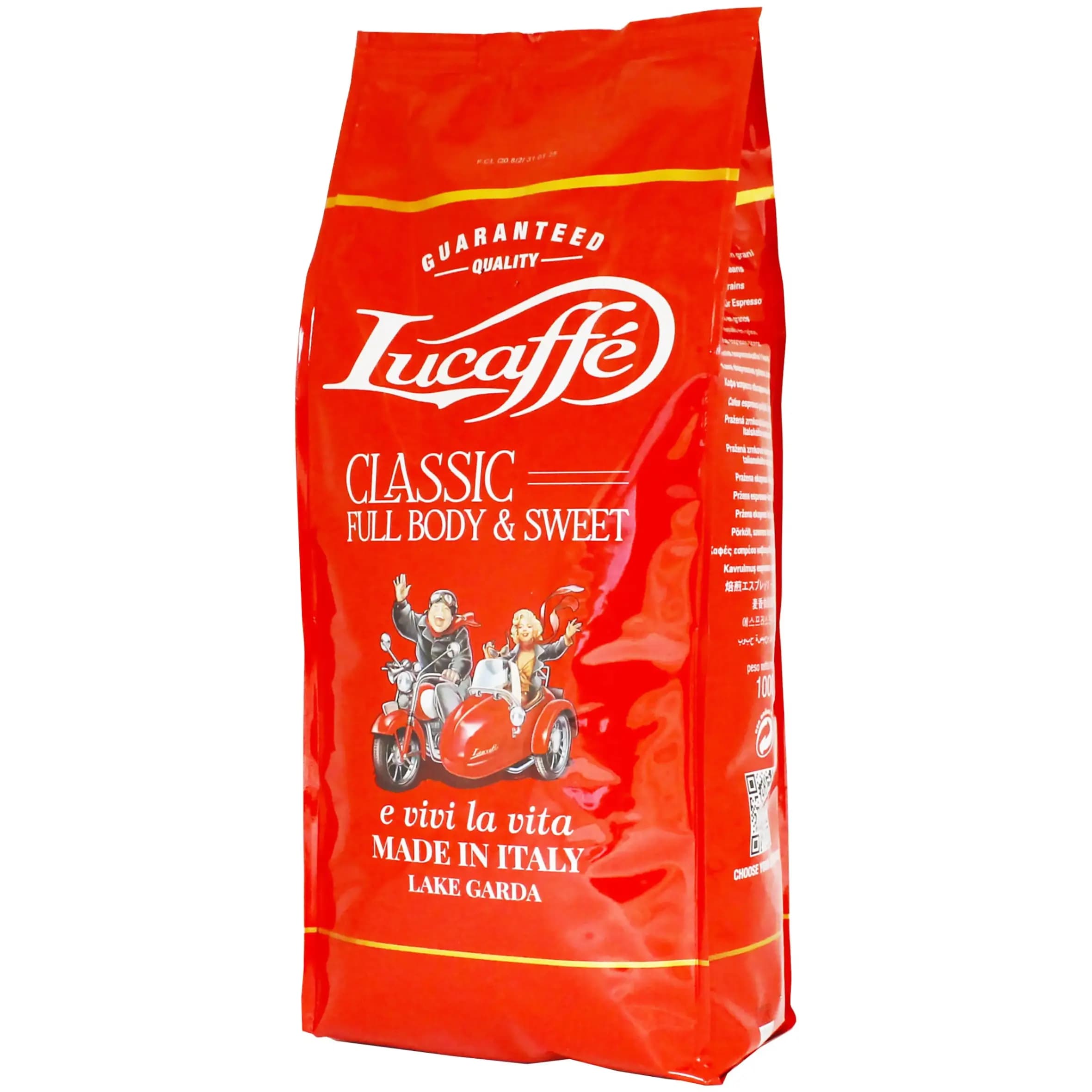 دانه قهوه لوکافه کلاسیک فول بادی 1کیلویی (80%عربیکا-20%روبوستا) Lucaffe Classic Full body Coffee Beans — تصویر ۵
